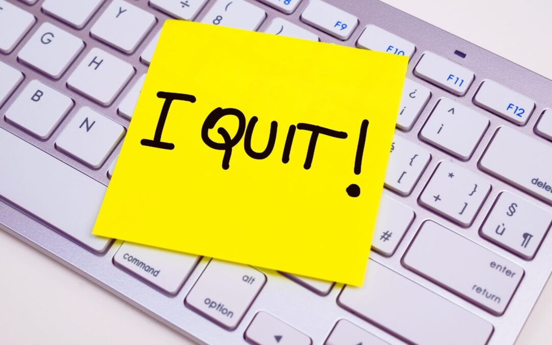 I quit note with keyboard in background