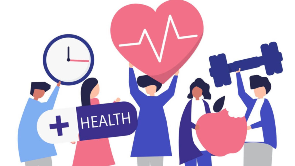 cartoon characters promoting health