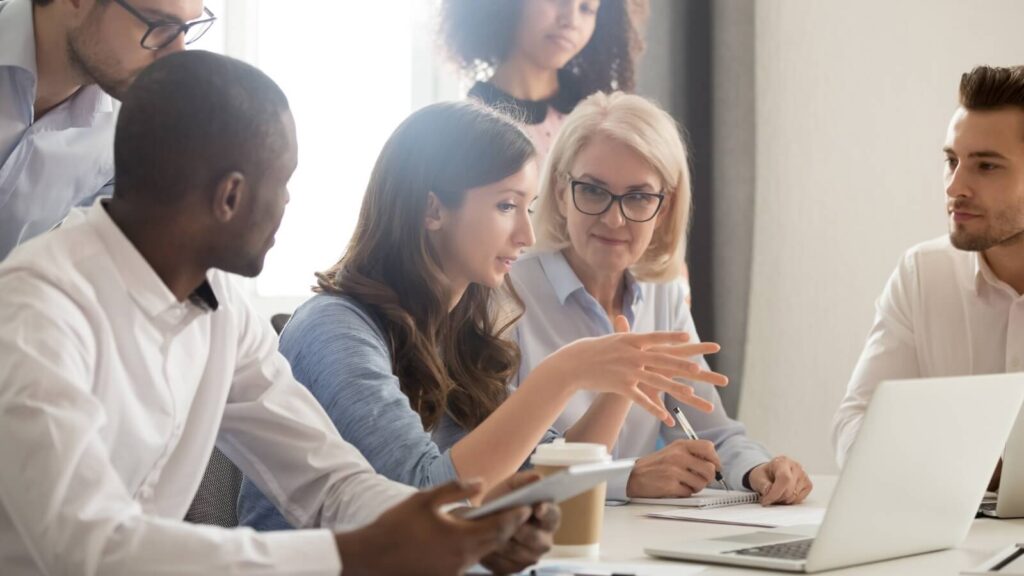 group of people in a mentorship